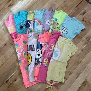 Bundle of 12 shirts. Size 5/6